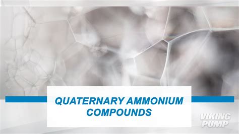  Quaternary Ammonium Compounds: Un Esploratore Fantastico del Mondo delle Soluzioni Chimiche!